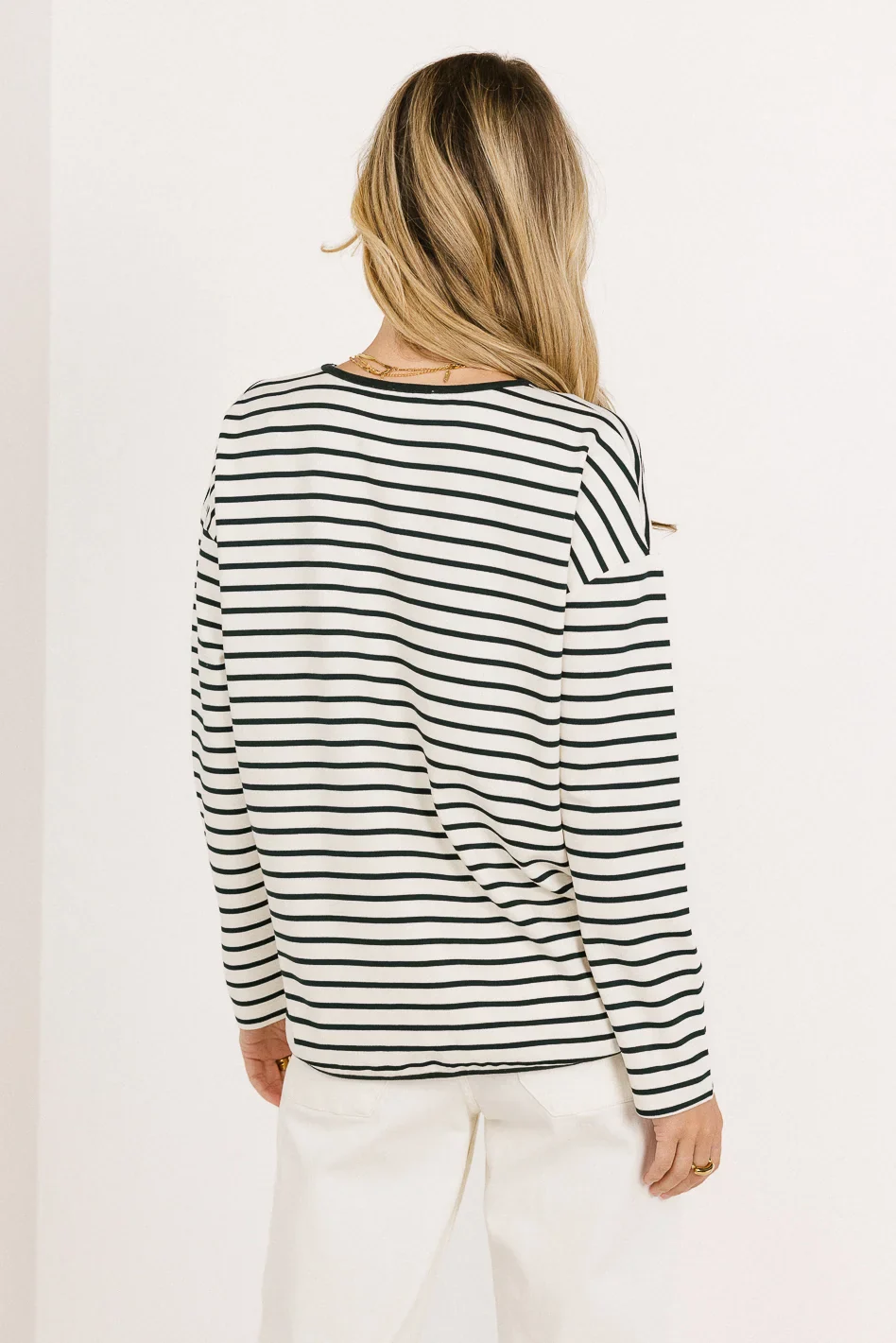 Farah Striped Top in Green - FINAL SALE - Image 3