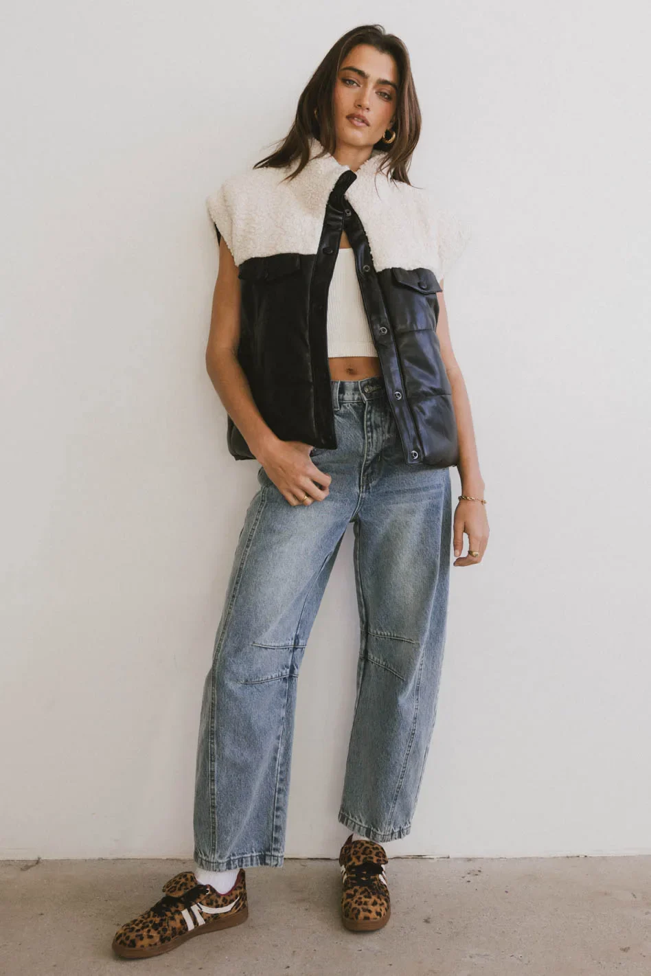 Lets Get Lost Vegan Vest in Black - FINAL SALE - Image 4
